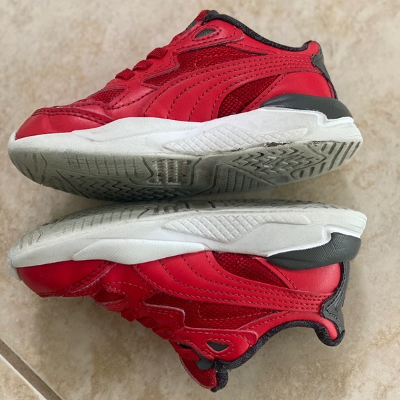 Puma Ferrari Red Toddler Sneakers Size 9C - Picture 8 of 14
